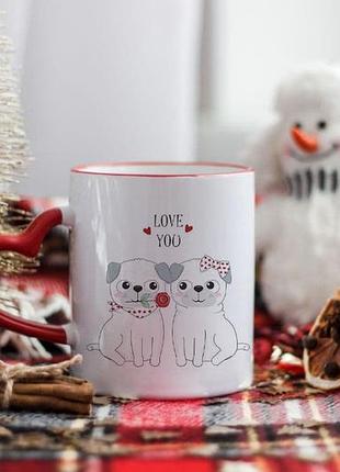 Чашка love you