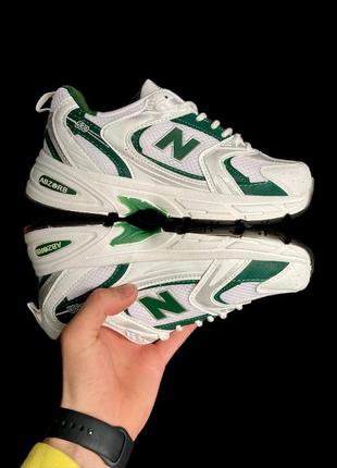 👟кроссовки женские new balance 530 abzorb white &amp; silver &amp; green 👟5 фото