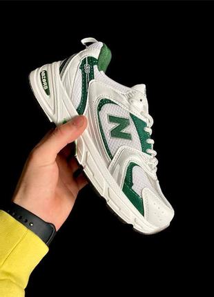 👟кроссовки женские new balance 530 abzorb white &amp; silver &amp; green 👟7 фото