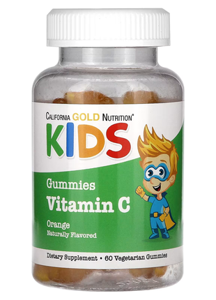 California gold nutrition, витамин c для детей, без желатина, с натуральным апельсиновым вкусом, 60