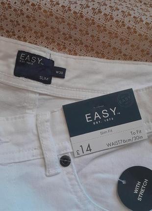 Белые узкие джинсовые шорты easy от matalan3 фото