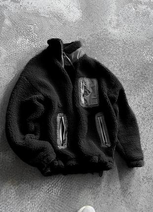 Кофта тедди черная