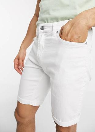 Белые узкие джинсовые шорты easy от matalan