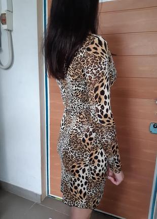 Леопардове плаття і шарфик8 фото