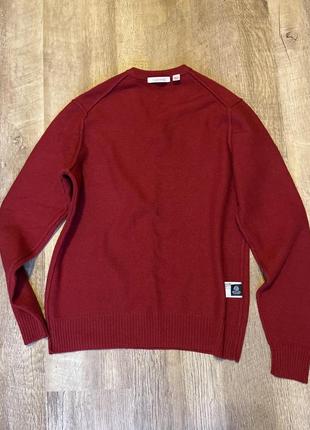 Пуловер свитер джемпер s из шерсти woolmark uniqlo6 фото