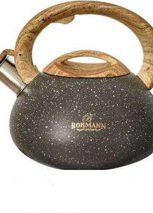 Чайник зі свистком 3,0 л bohmann bh-9935