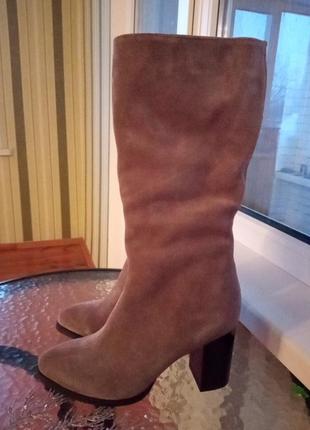 Чоботи замшеві