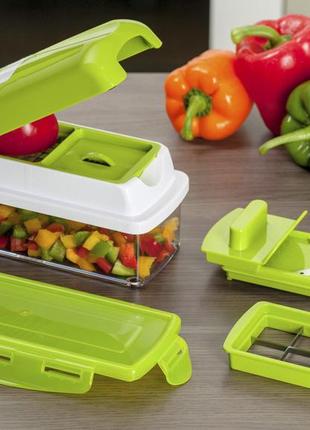 Овочерізка найсер дайсер, nicer dicer plus подрібнювач із книгою рецептів salemarket9 фото