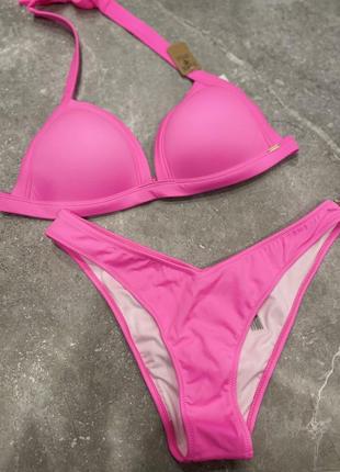 Купальник victoria’s secret pink пуш ап рожевий купальник вікторія сікрет