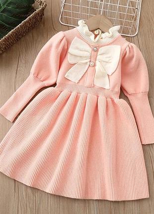 Теплое платье для девочки