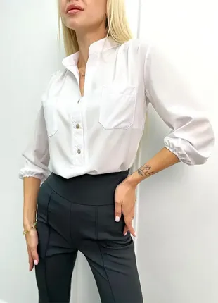 Женская блузка "sellin"&lt;unk&gt; норма и батал код: 43007 фото
