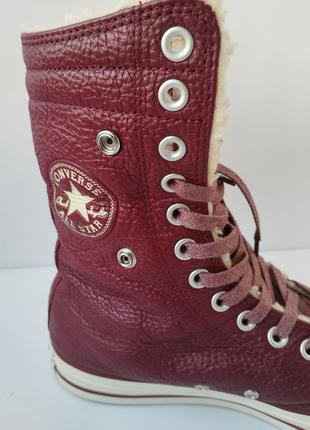 Оригинальные женские теплые зимние кеды converse all stars2 фото