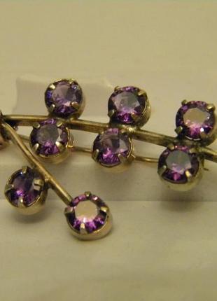 Брошь ссср серебро 875 проба звезда №1749