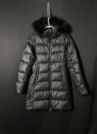 Nike длинная куртка пальто пуховик xs пух/перо