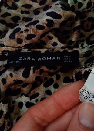 8-10 zara оригінал! модна блузка з натурального шовку, блузка 100% шовк5 фото