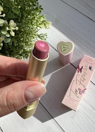Помада too faced оттенок too femme