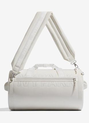 Спортивна дута сумка рюкзак трансформер adidas ivy park x beyonce icy park x white padded duffel bag original оригінал