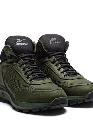 Чоловічі зимові черевики reebok classic green