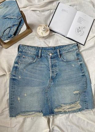 Джинсовая юбка denim