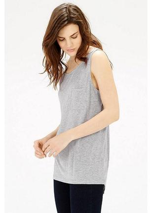 🆕базова сіра оверсайз майка з кишенею, серая майка с карманом warehouse, uk 14