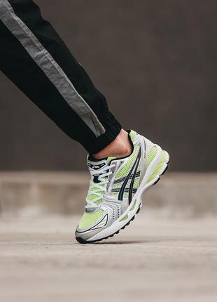 Мужские кроссовки asics gel-kayano 14 green silver 40-42-433 фото