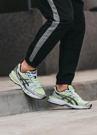 Мужские кроссовки asics gel-kayano 14 green silver 40-42-437 фото