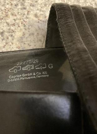 Новые черные кожаные удобные туфли на женскую ножку/42/brend caprice6 фото