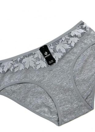 Трусы женские antifu, хлопок с кружевом. 44 46 48