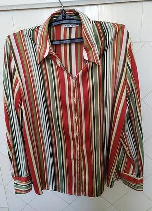 Бельгія.сорочка блуза в смужку.батал