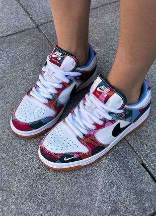 Кроссовки nike sb dunk low parra multi color7 фото