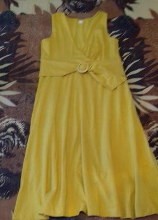 Сонячне сукню, натуральна тканина3 фото