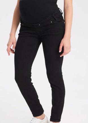 Черные джинсы скинны для беременных1 фото