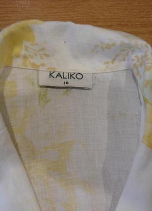 Льняная блуза "kaliko"6 фото