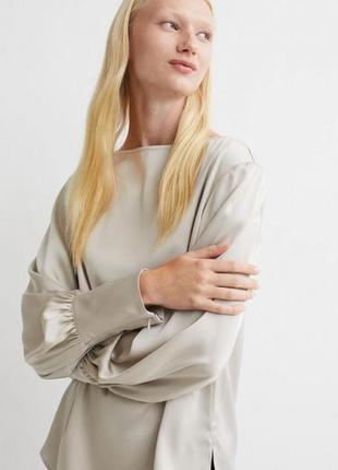 Блуза сатинова h&m