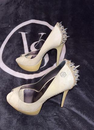 Туфлі philipp plein з кожи пітона.3 фото
