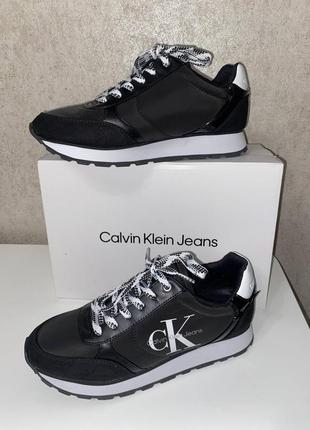 Жіночі кросівки calvin klein cayle black nylon8 фото