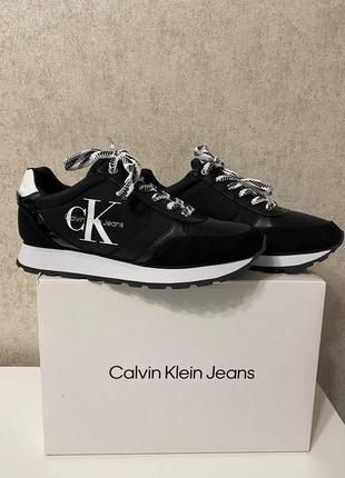 Жіночі кросівки calvin klein cayle black nylon7 фото