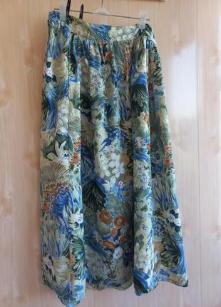Винтажная юбка в принт цветы c&amp;a5 фото