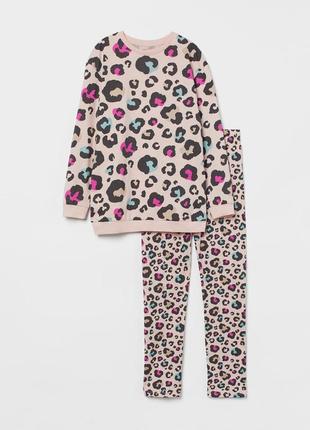 10 - 12 р 146 - 152 см h&amp;m новая фирменная натуральная пижама домашний костюм подростковая девочке