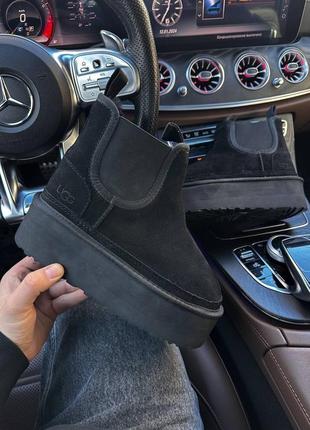 Жіночі уггі ugg neumel platform chealsea black