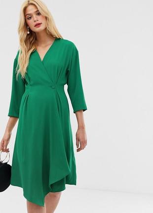 Зелена асиметрична сукня y.a.s