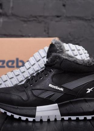 Мужские зимние кожаные ботинки reebok