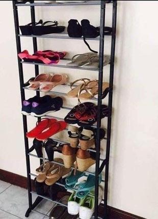 Полиця для взуття на 30 пар amazing shoe rack1 фото