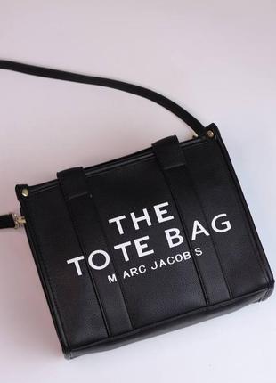 Marc jacobs tote bag black/женская сумка/женская сумочка/женская сумка6 фото