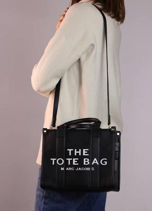 Marc jacobs tote bag black/женская сумка/женская сумочка/женская сумка5 фото