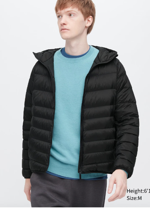 Мужская пуховая куртка ultra light down 3d cut parka от uniqlo, размер м
