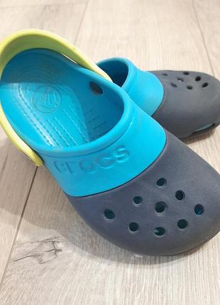 Крокси j1, 32-33 розмір, crocs, сандалі, сабо, kid's electro ii clog sandals