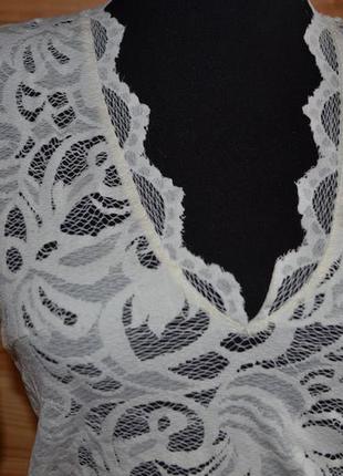 Блуза-боди от h&m! полиамид кружево3 фото