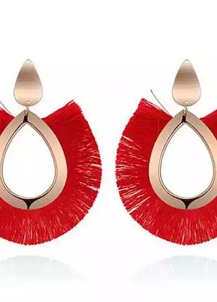 Стильные серьги кисти, серёжки