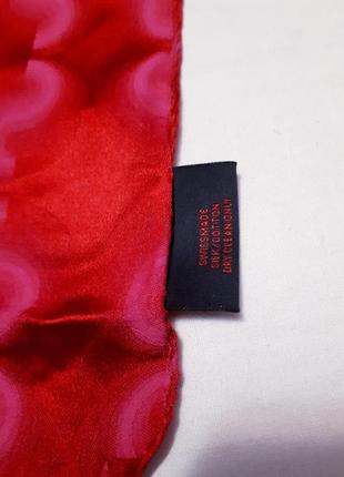 🎁 большой шелковый шарф цвета фуксии3 фото